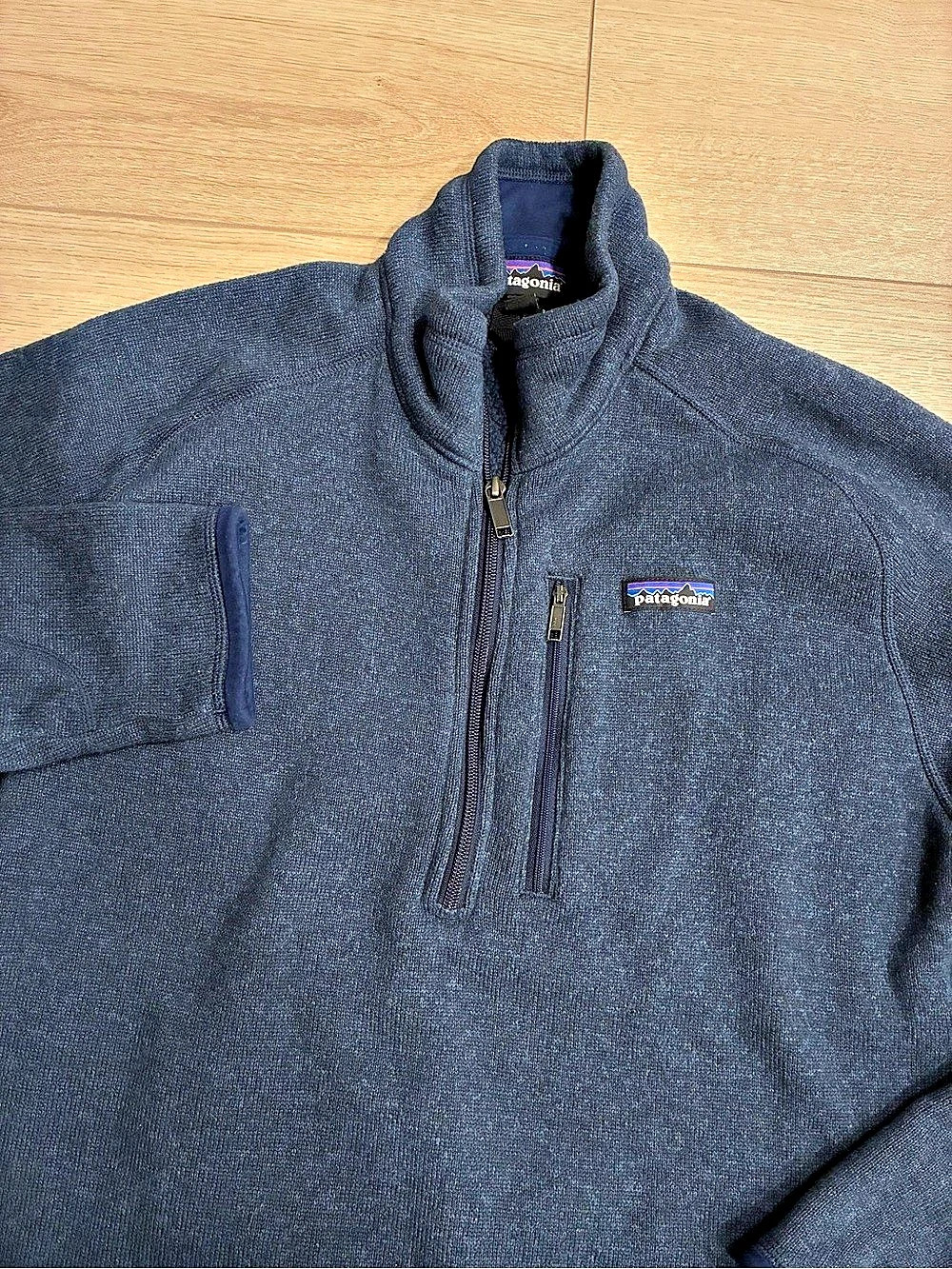 Patagonia Men’s Better Sweater Quarter 1/4 Zip Blue Size L